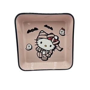 Hello Kitty Halloween Baking Dish Mummy Bats Ghosts Pink 9 x 9 NEW Sanrio‎